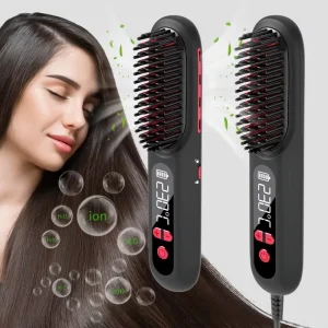 Wired Hair Straightener 200 Millions Negative Ion Hair Straightener Comb 90W Anti-scalding Plug-in Hair Comb