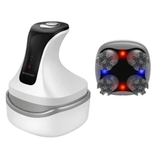 Wireless 4D Kneading Head Meridian Massage Device Handheld Scalp Massager