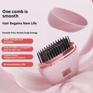 Wireless Stick Hair Straightening Comb Mini Portable Hair Straightener Dual-use Curling Straightening Environmentally Friendly