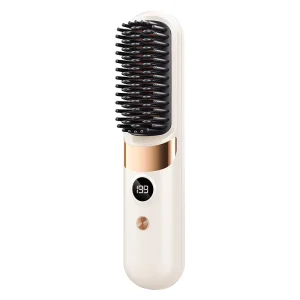 Wireless Straight Hair Comb Portable USB Charging Two-in-one Straightening Portable Cordless Hair Straightener