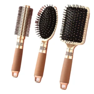 Women’s Fashion Hair Scalp Massage Brush with Wide Tooth Home Use Air Flow Pro Cushion Rubber Handle