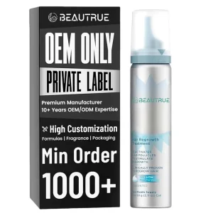 Women’s Foam Topical Once A Day Hair Loss Treatment for Women Regrow Fuller Thicker Unscented 4 Month Supply Hair Growth Spray