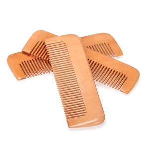 Wooden Crafts Anti-Static Pocket Comb Customized Logo Hair Wood Comb Long Handle Wooden Comb