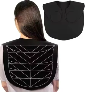 YDS Hair Cutting Guide Collar Silicone Waterproof Cutting Cape for Hair Stylist Hair Cutting Mat