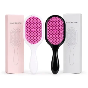 YL Custom Plastic Vent Comb Hollow Out Massage Styling Hair Brush Vent Paddle Mesh Comb Detangling Hairbrush