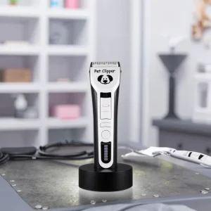 Yingshen LB-9880 Professional Cordless Dog Hair Clipper Set 4-in-1 Rechargeable ABS Material Low Noise Pet Clipper