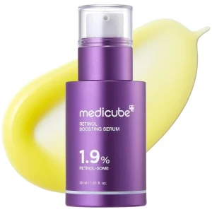 medicube Retinol Boosting Serum Intensive Firming Hydration Plumping Care with Retinol Peptides Vitamins Pore Refining